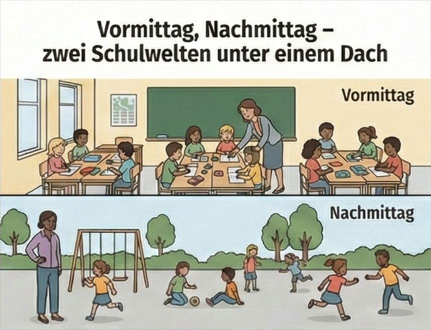 Ganztagsschule Vormittag und Nachmittag
